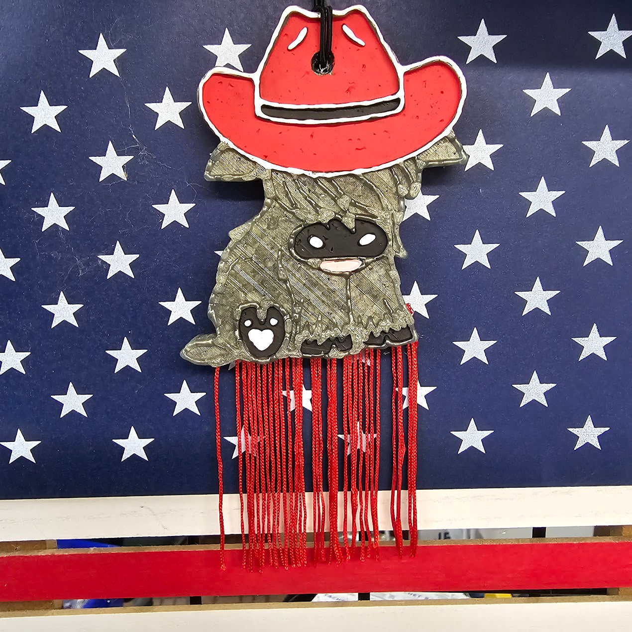 Cowboy Hat Highland Cow Freshie