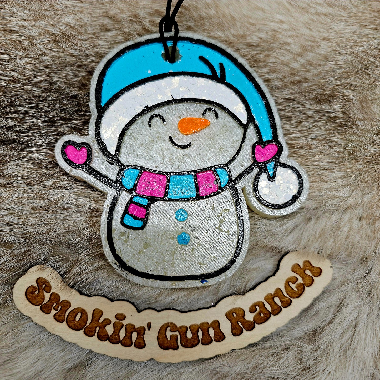 Snowman w/scarf Freshie