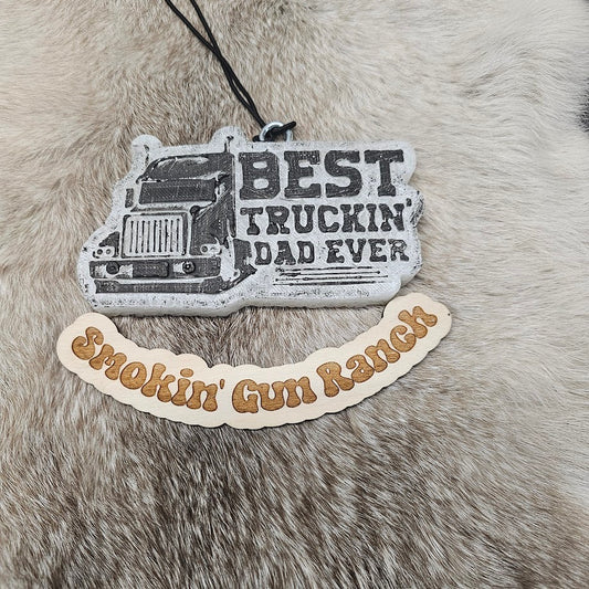 Best Truckin' Dad Ever Freshie