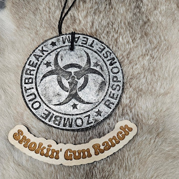White Zombie Response Team freshie with biohazard symbol