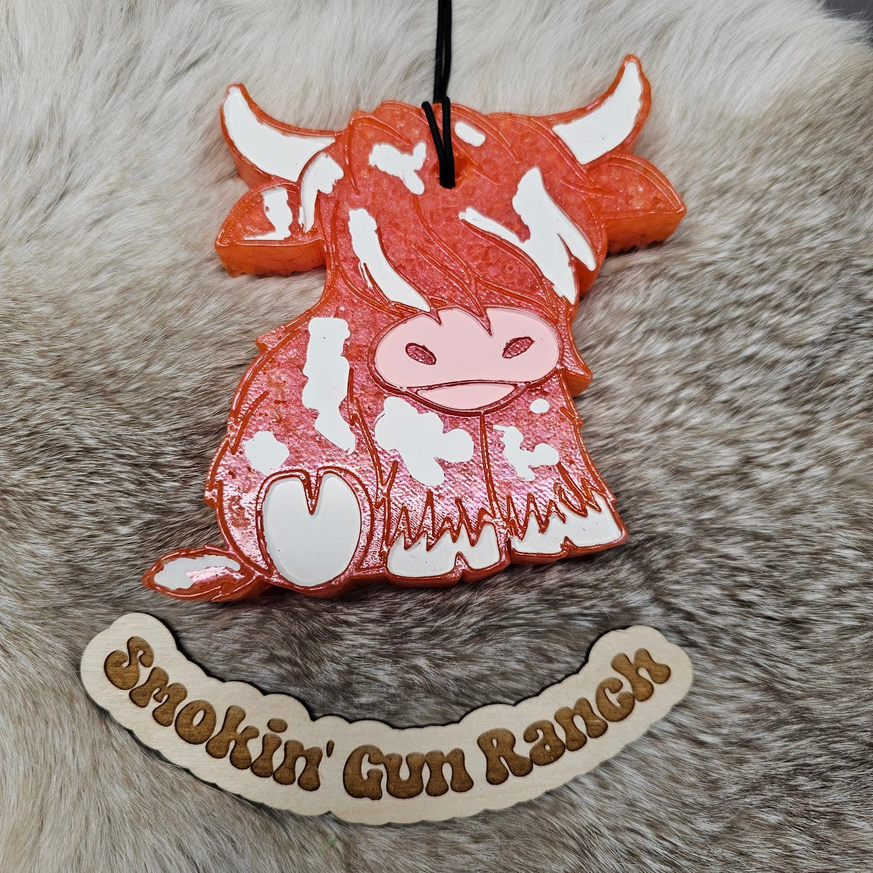 Sitting Highland Cow Freshie