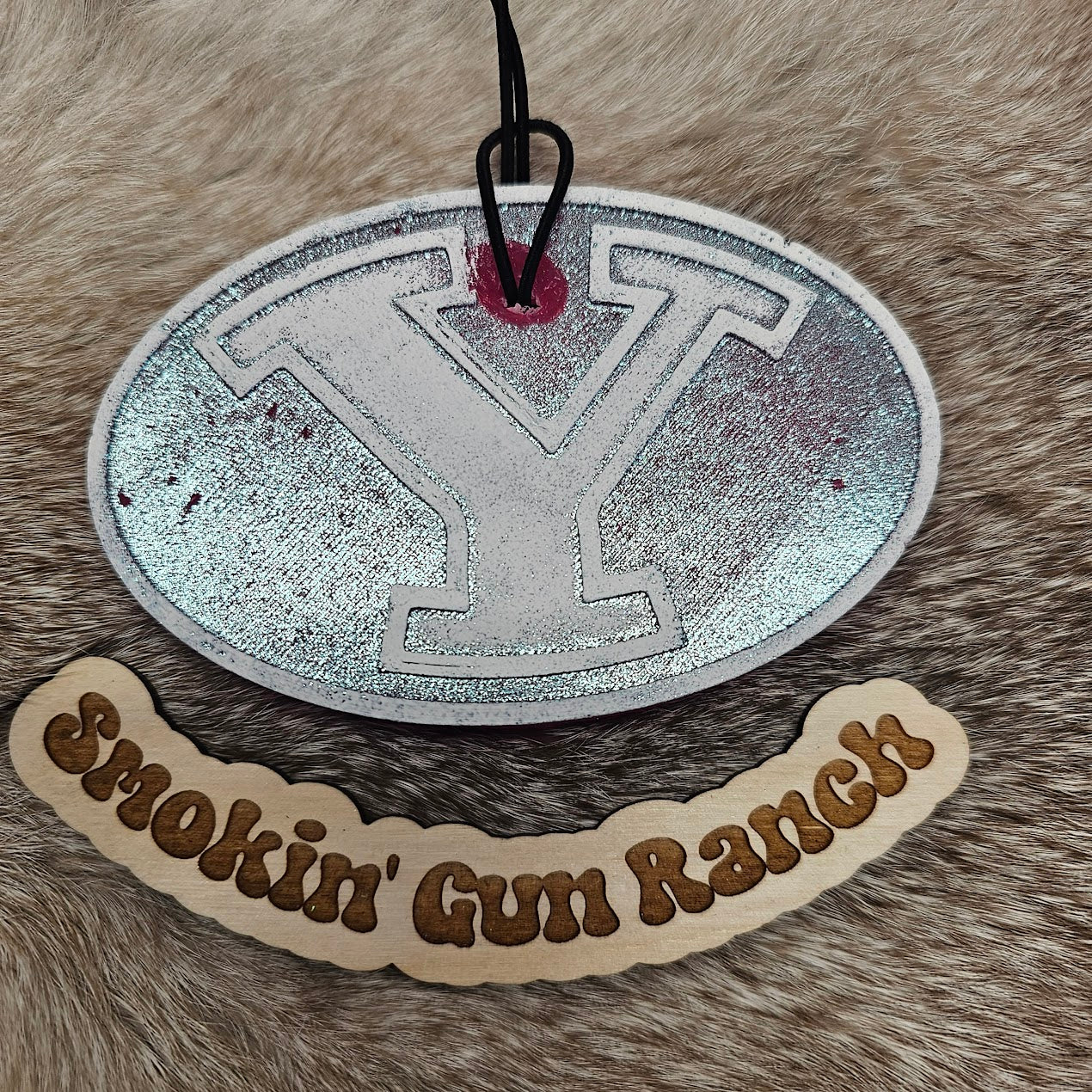 Blue "Y" oval Freshie