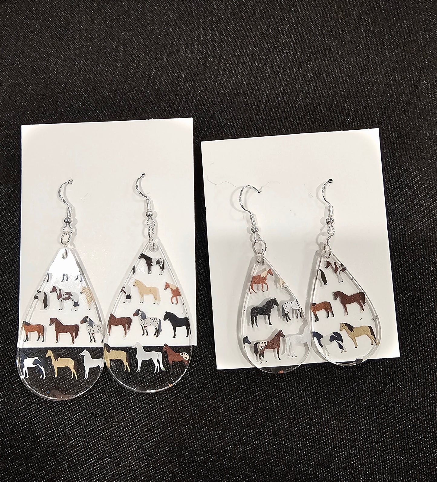 Teardrop Earring - Horses