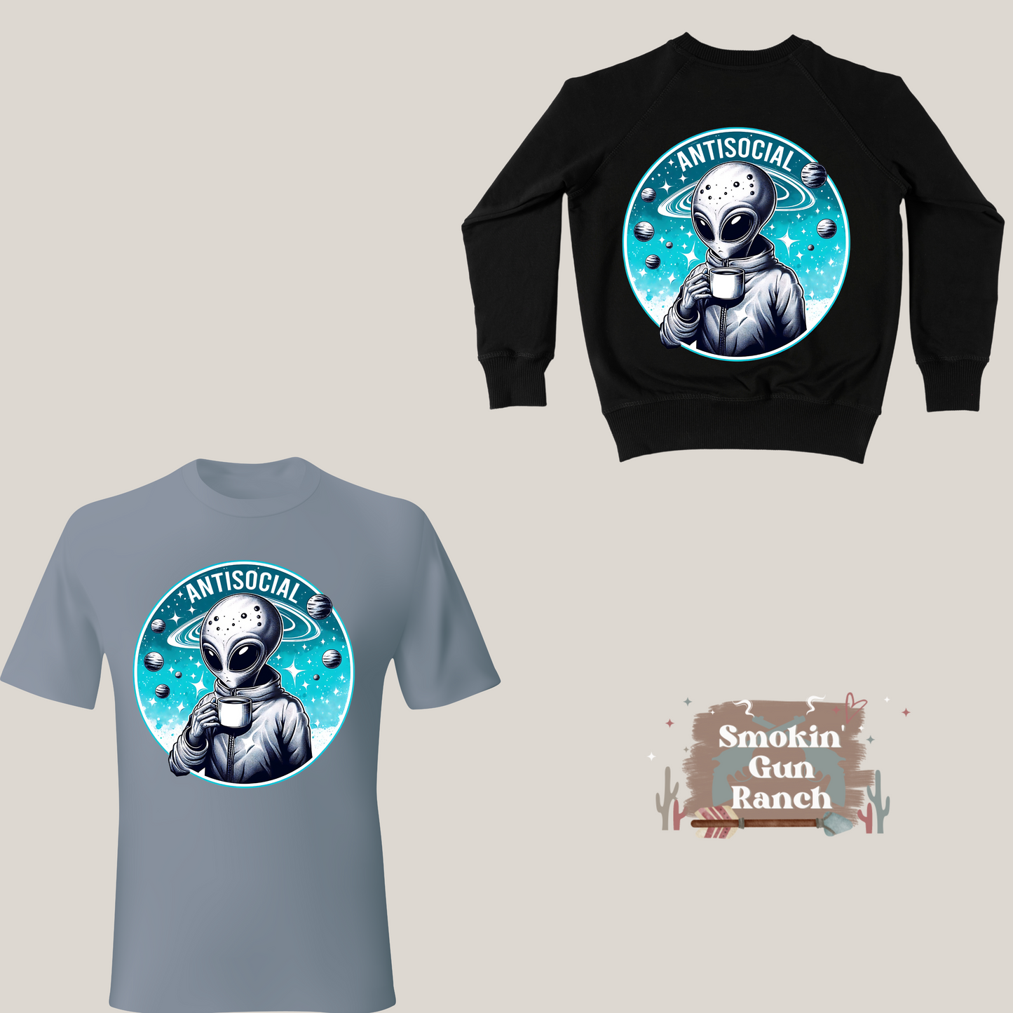 Antisocial Alien crewneck or t-shirt