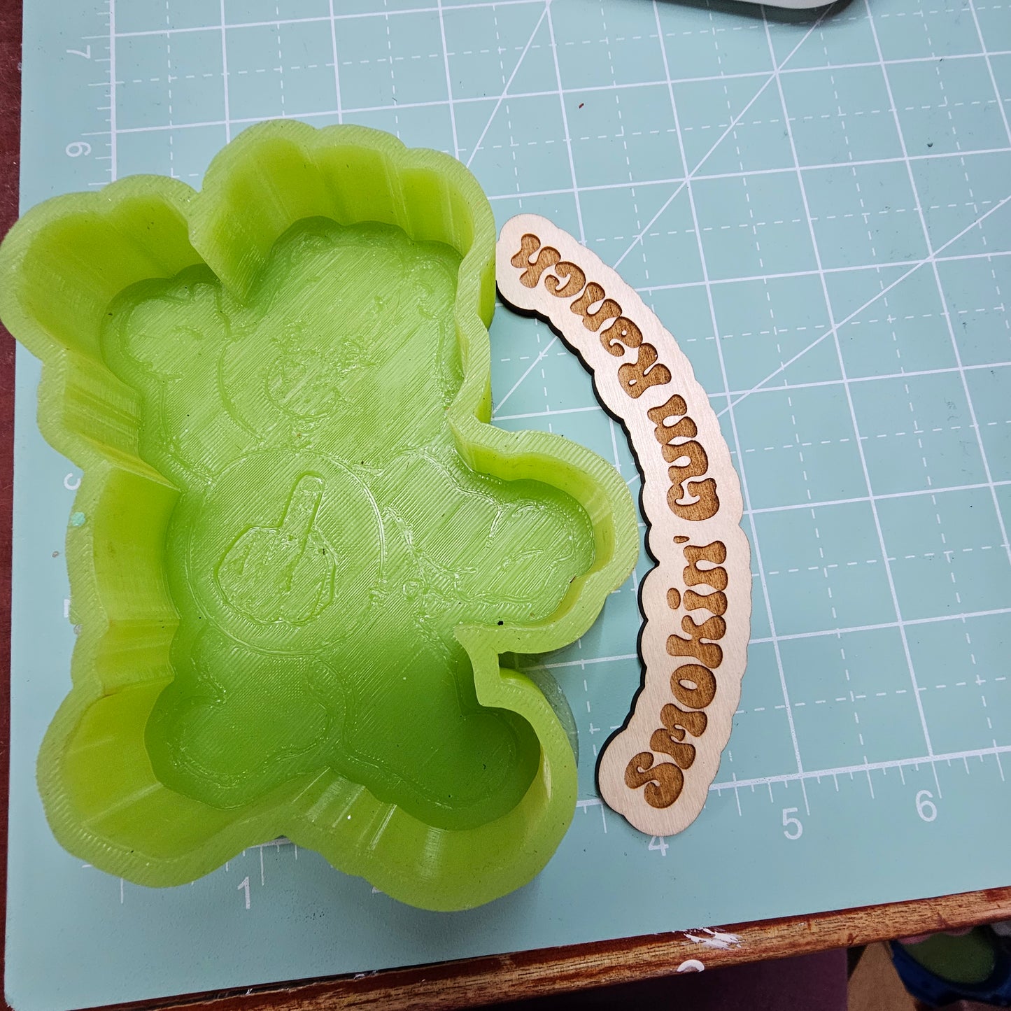 F U care bear FRESHIE MOLD