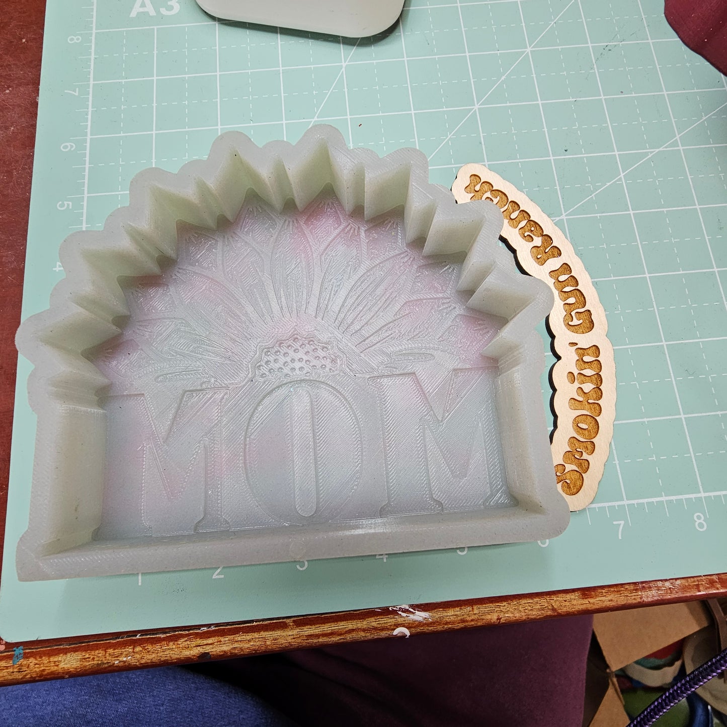 Mon with sunflower FRESHIE MOLD