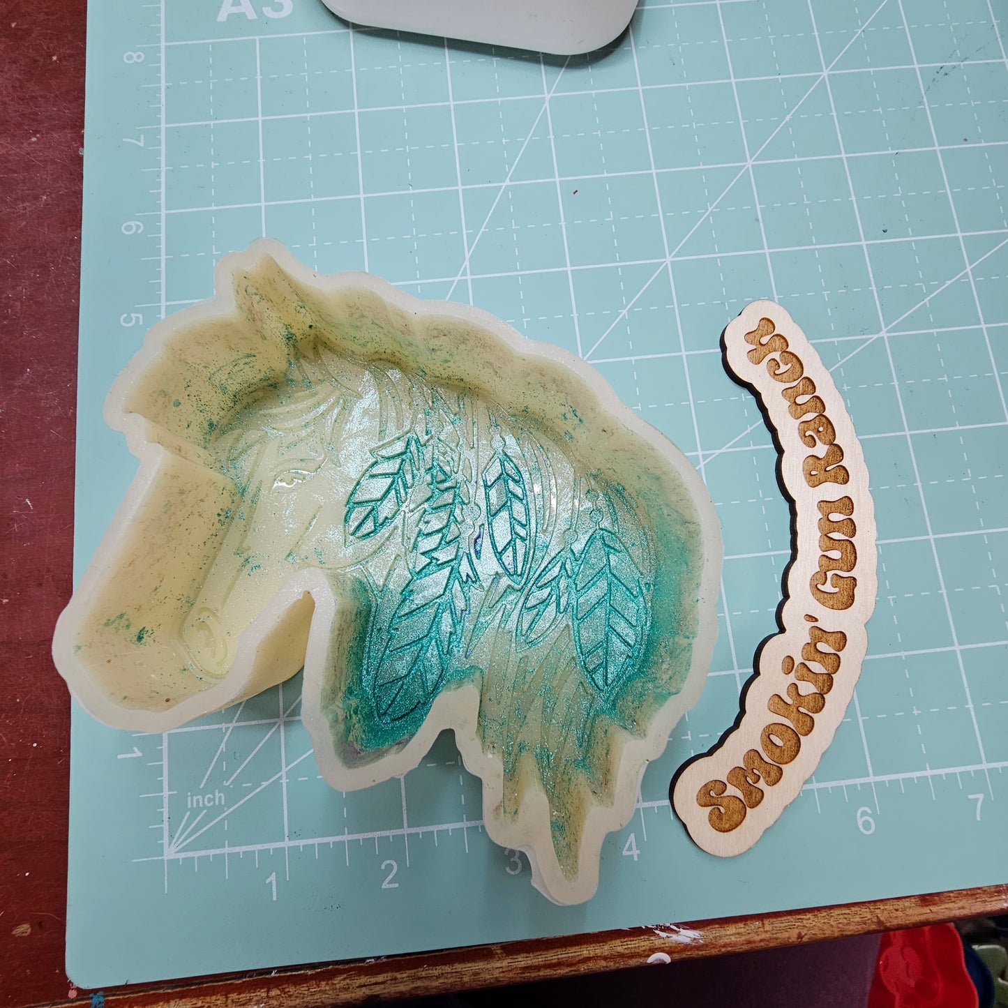 Horse with feathers FRESHIE MOLD