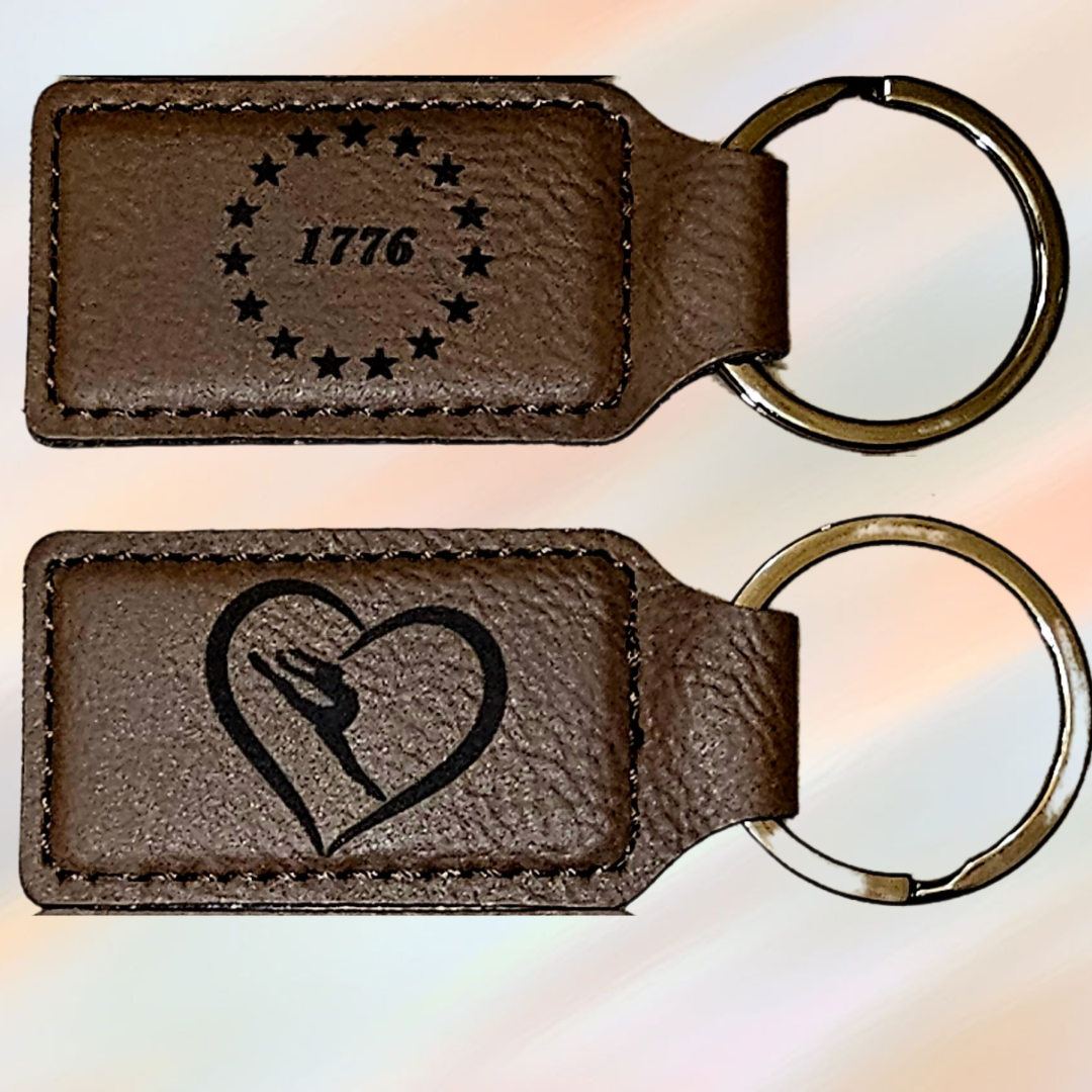 Custom Leatherette keychain