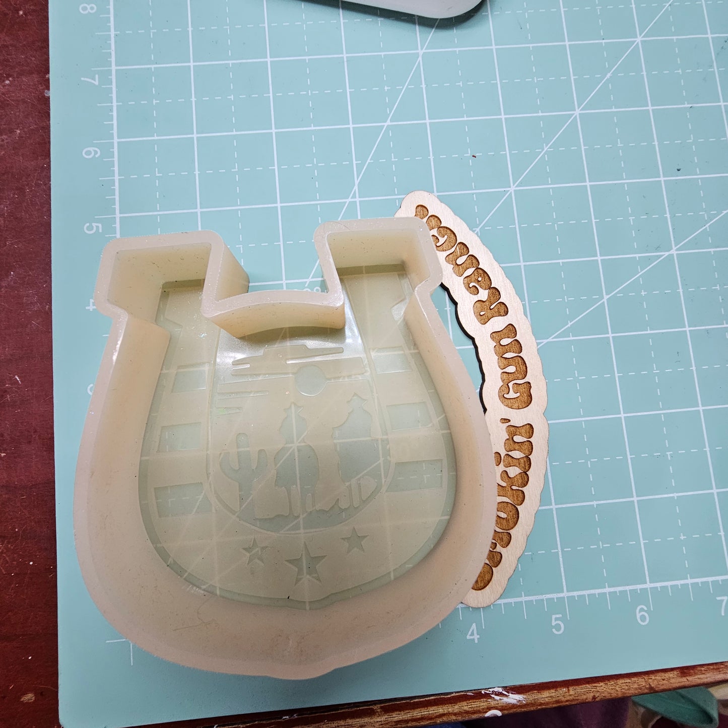 Cowboy horse shoe FRESHIE MOLD