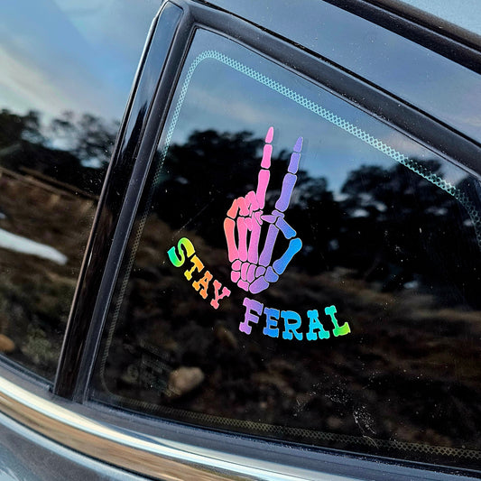 Stay Feral Vinyl Decal