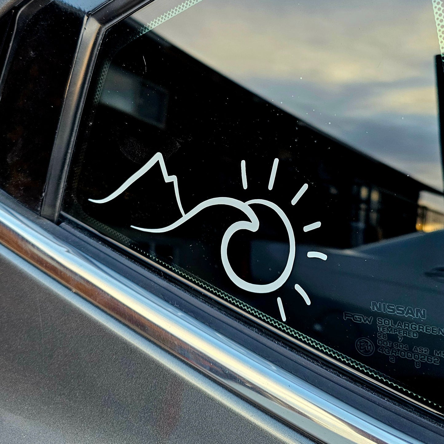 Sun,Sea,Mountain Vinyl Decal