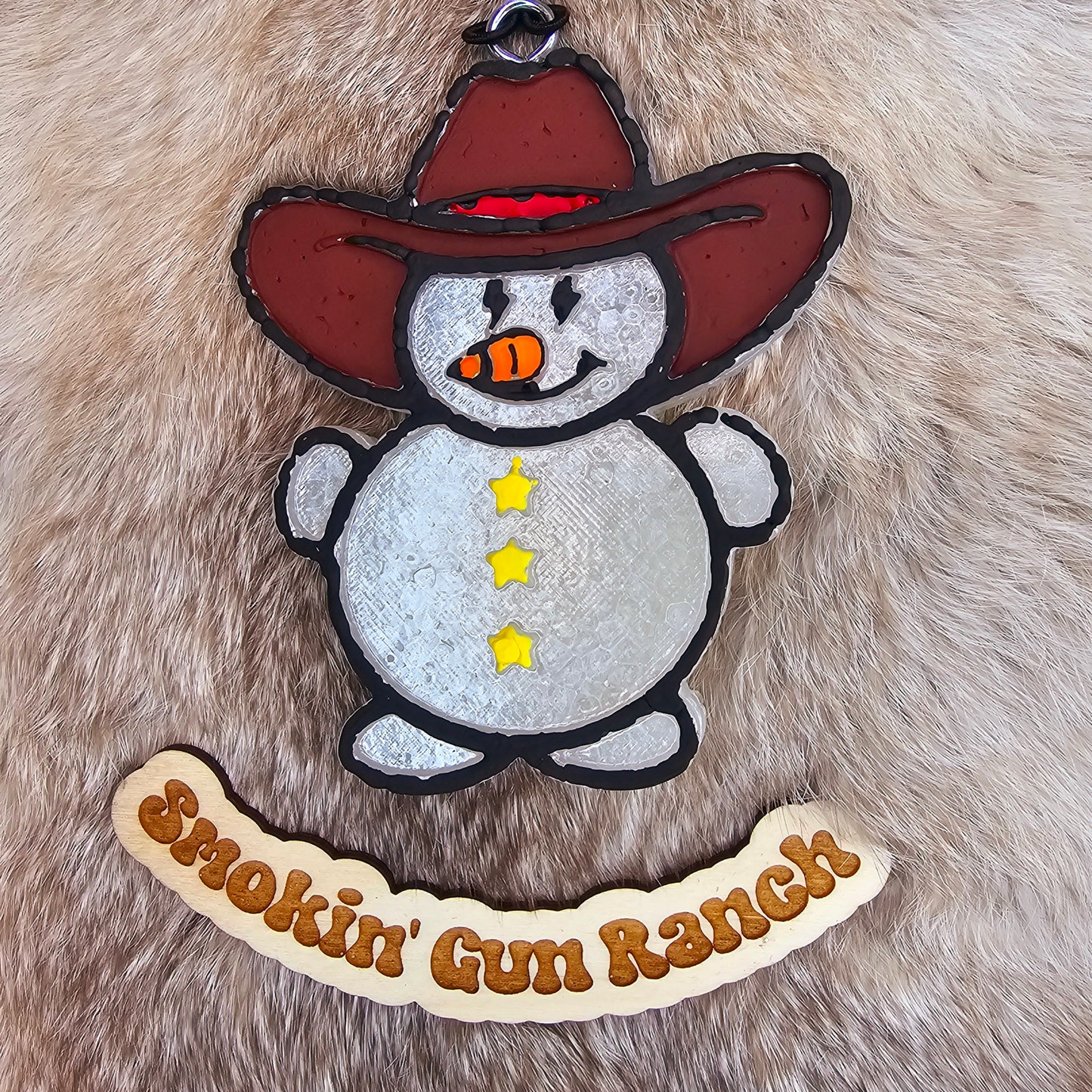 Cowboy Snowman Freshie