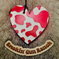 Cow Print Heart Freshie