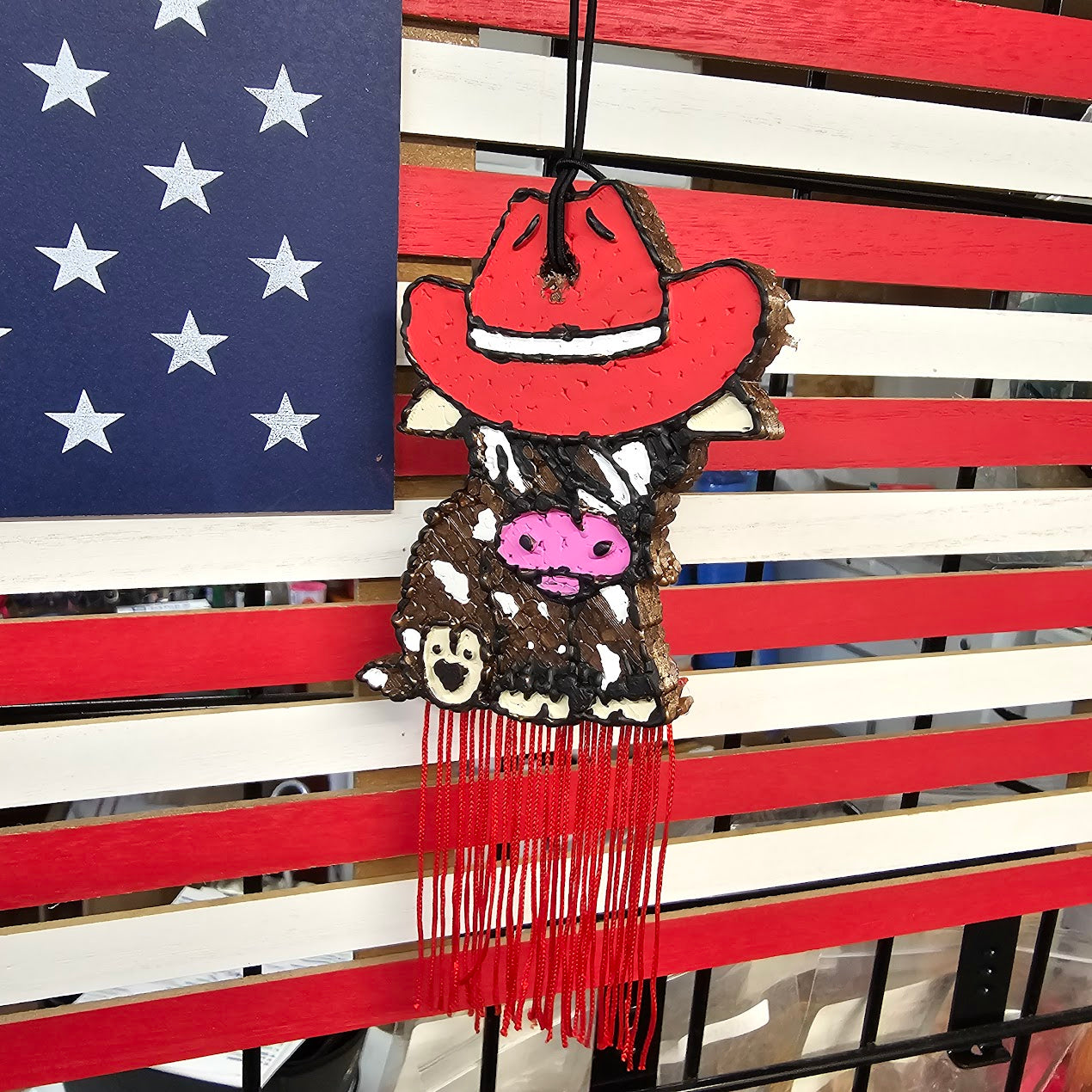 Cowboy Hat Highland Cow Freshie