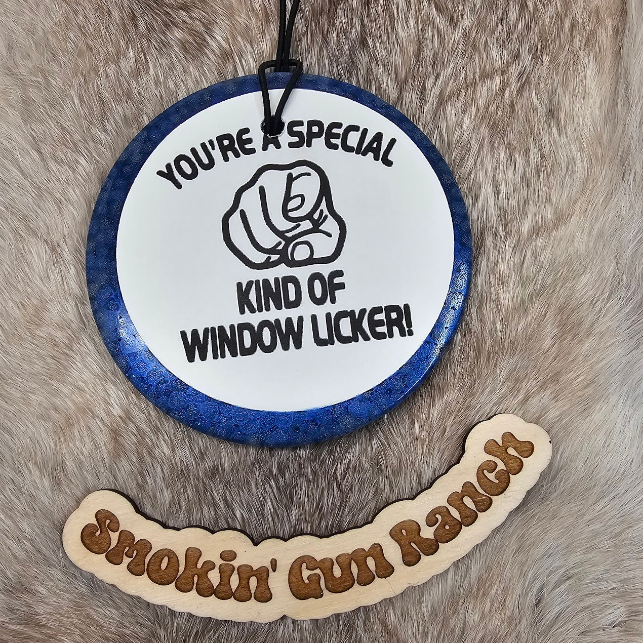 4" circle with Cardstock Freshie