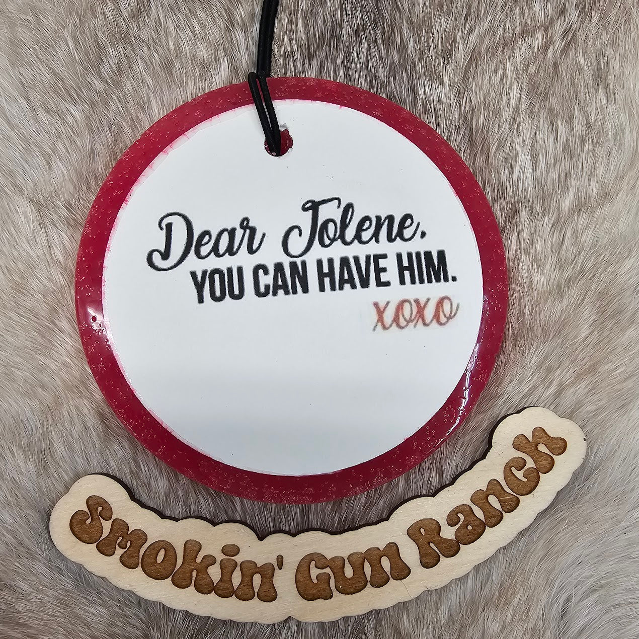 4" circle with Cardstock Freshie