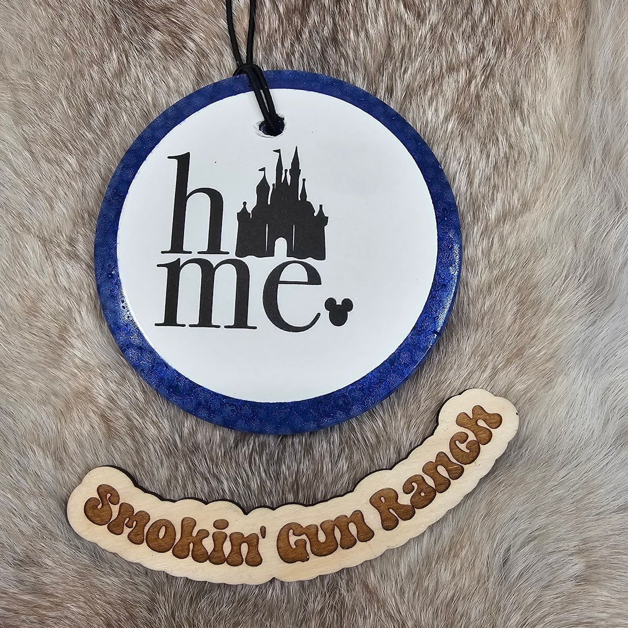 4" circle with Cardstock Freshie