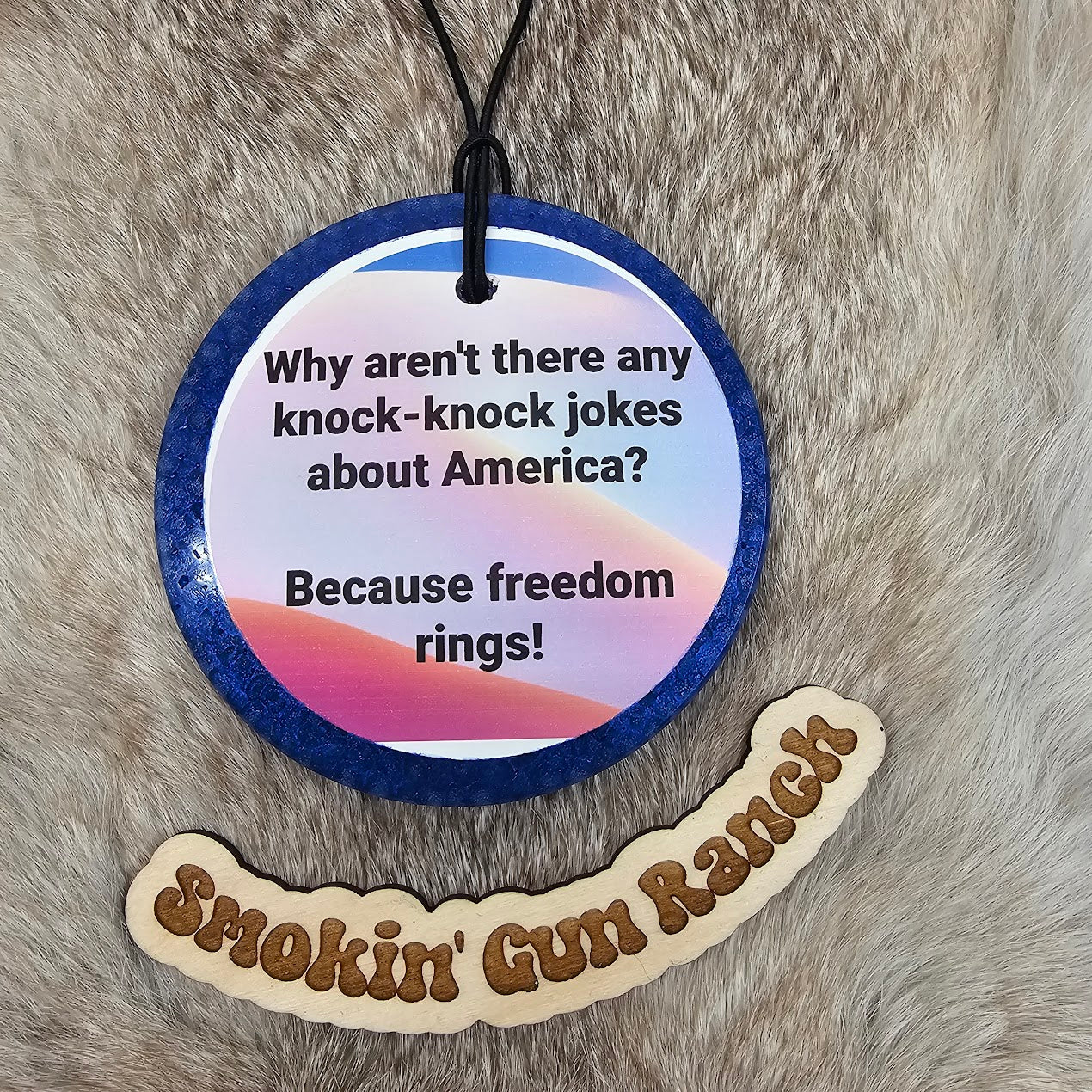 4" circle with Cardstock Freshie