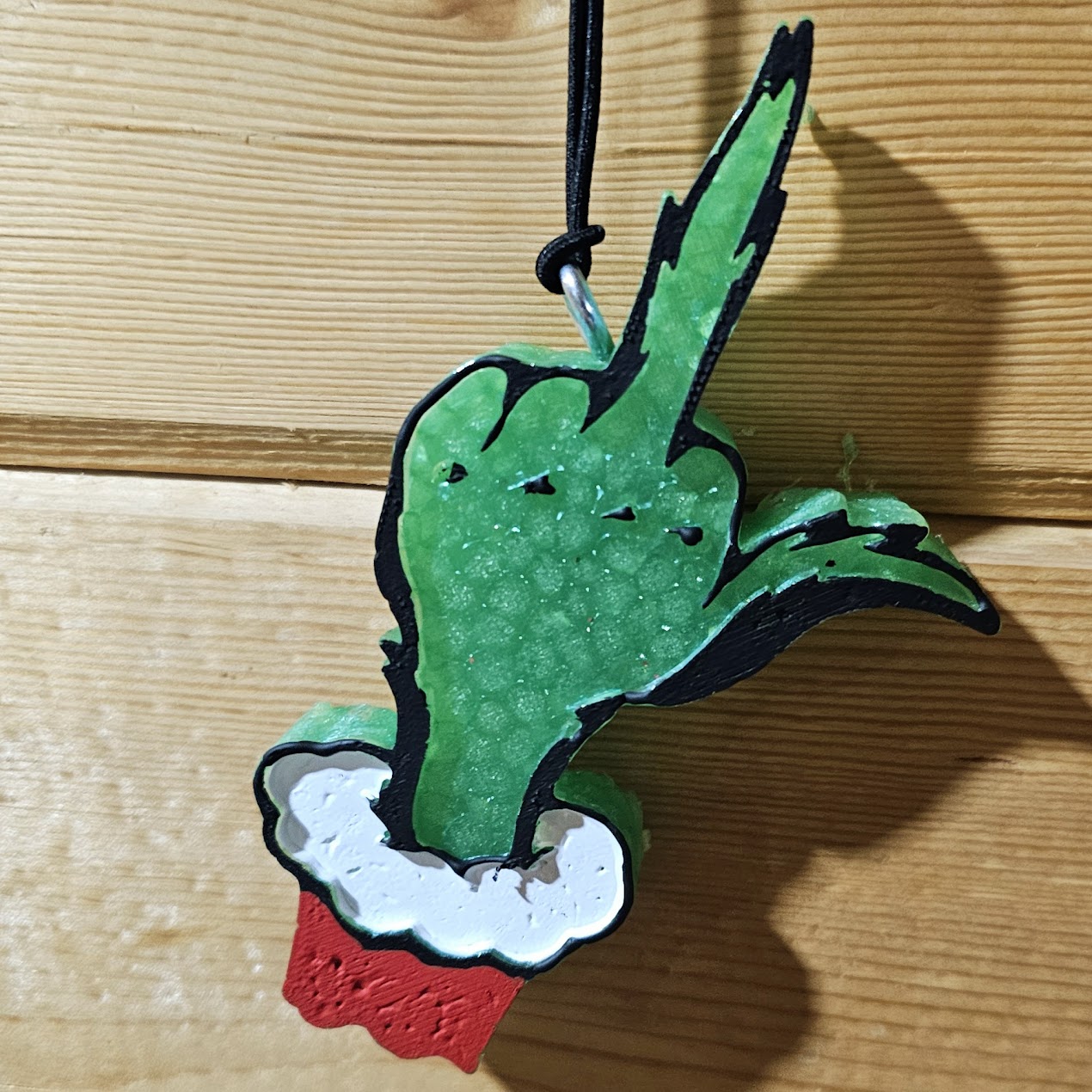 Middle Finger Green Guy Freshie