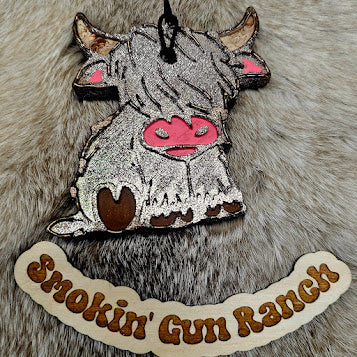 Sitting Highland Cow Freshie