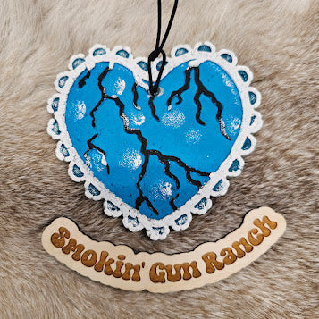 Turquoise Heart Freshie