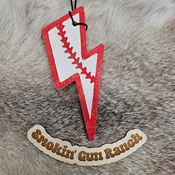 Baseball/Softball Lightning Bolt Freshie