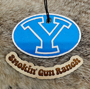 Blue "Y" oval Freshie