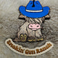 Cowboy Hat Highland Cow Freshie