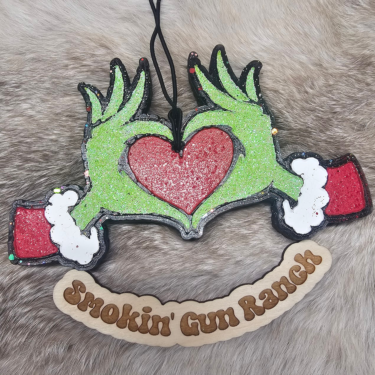 Green man Heart Freshie