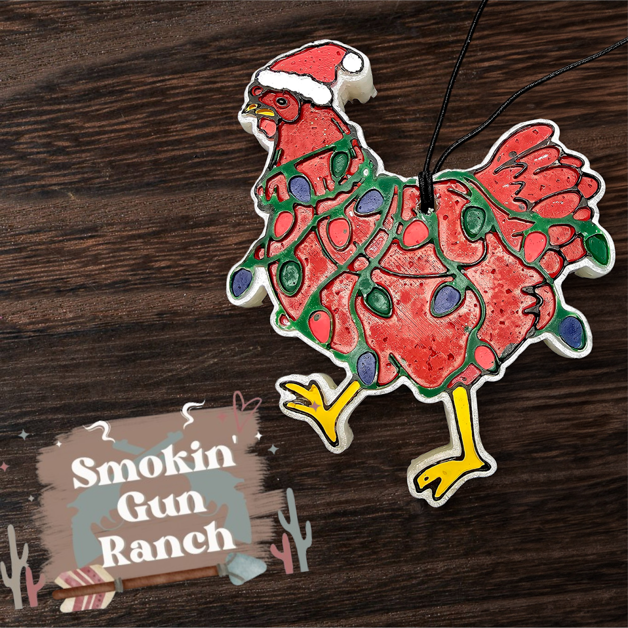 Chicken w/ Christmas Lights