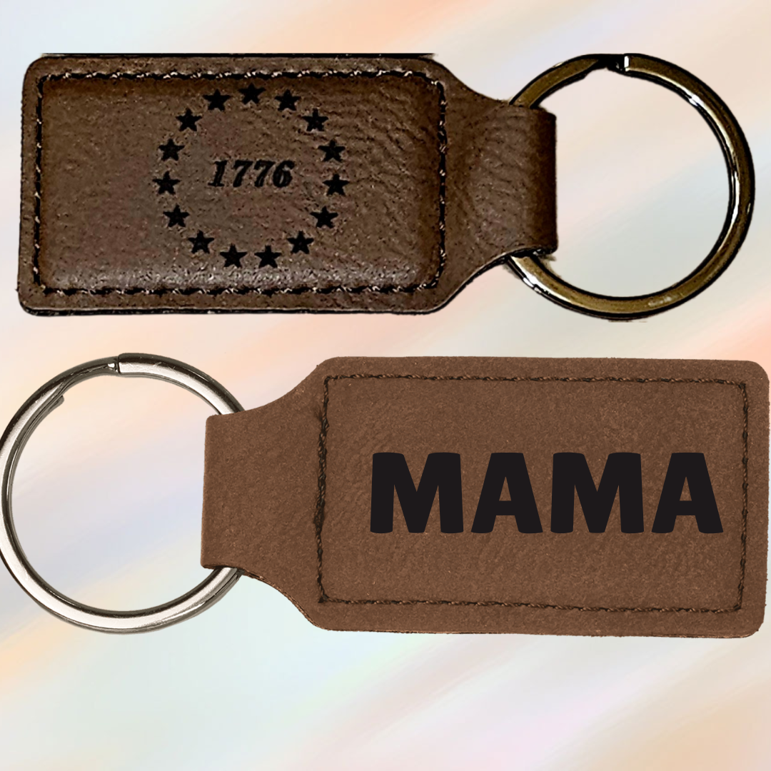 Custom Leatherette keychain