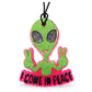 Alien I Come In Peace Freshie handmade car freshie on a clean white background