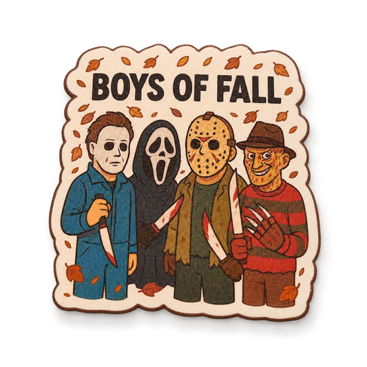 Boys of Fall Freshie handmade car freshie on a clean white background
