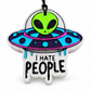 I Hate People Freshie handmade car freshie on a clean white background