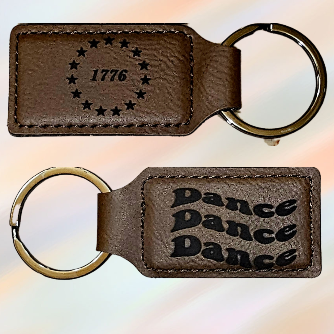 Custom Leatherette keychain