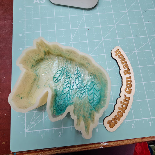 Horse with feathers FRESHIE MOLD