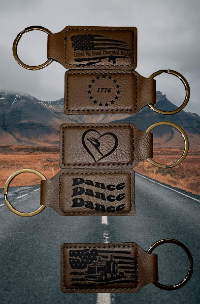 Custom Leatherette keychain
