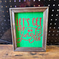 Christmas canvas framed signs
