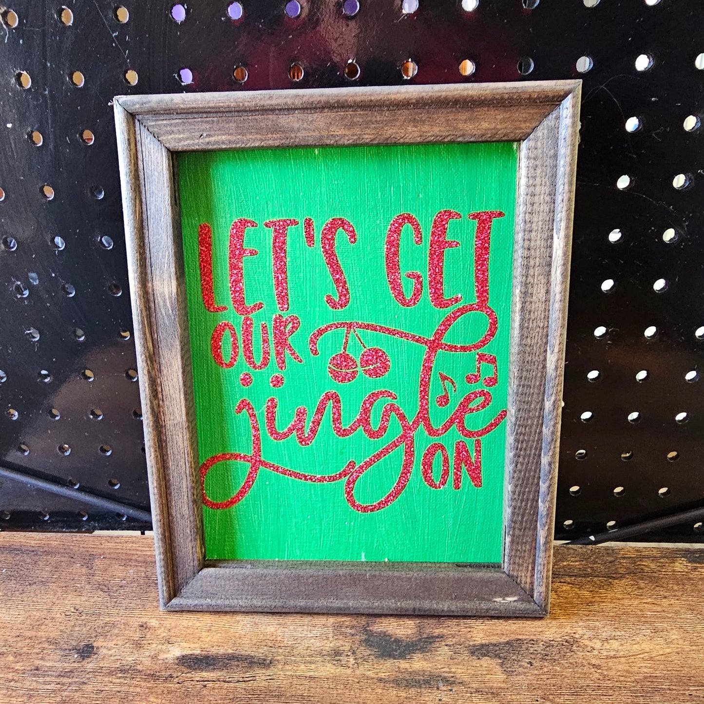 Christmas canvas framed signs