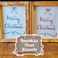 Christmas canvas framed signs