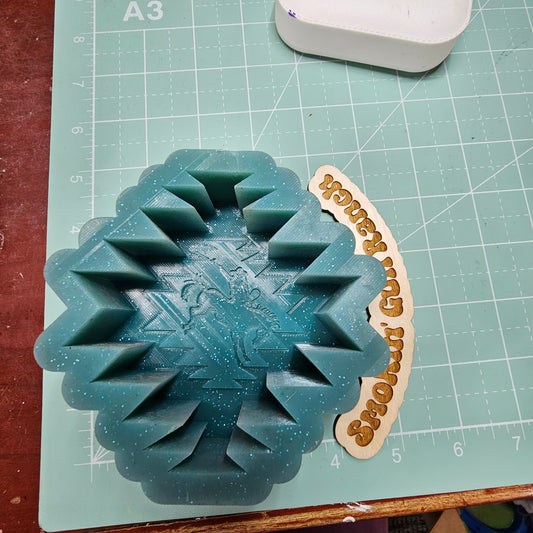 Aztec Bronc Rider FRESHIE MOLD