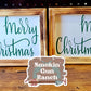 Christmas canvas framed signs