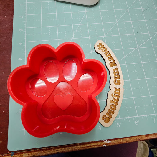 Paw print FRESHIE MOLD