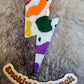 Cow Print Lightning Bolt Freshie