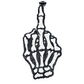 Skeleton Middle Finger Freshie handmade car freshie on a clean white background