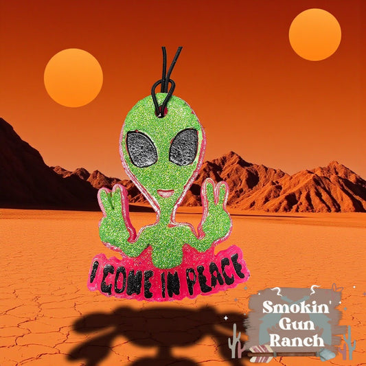 Alien I Come In Peace Freshie