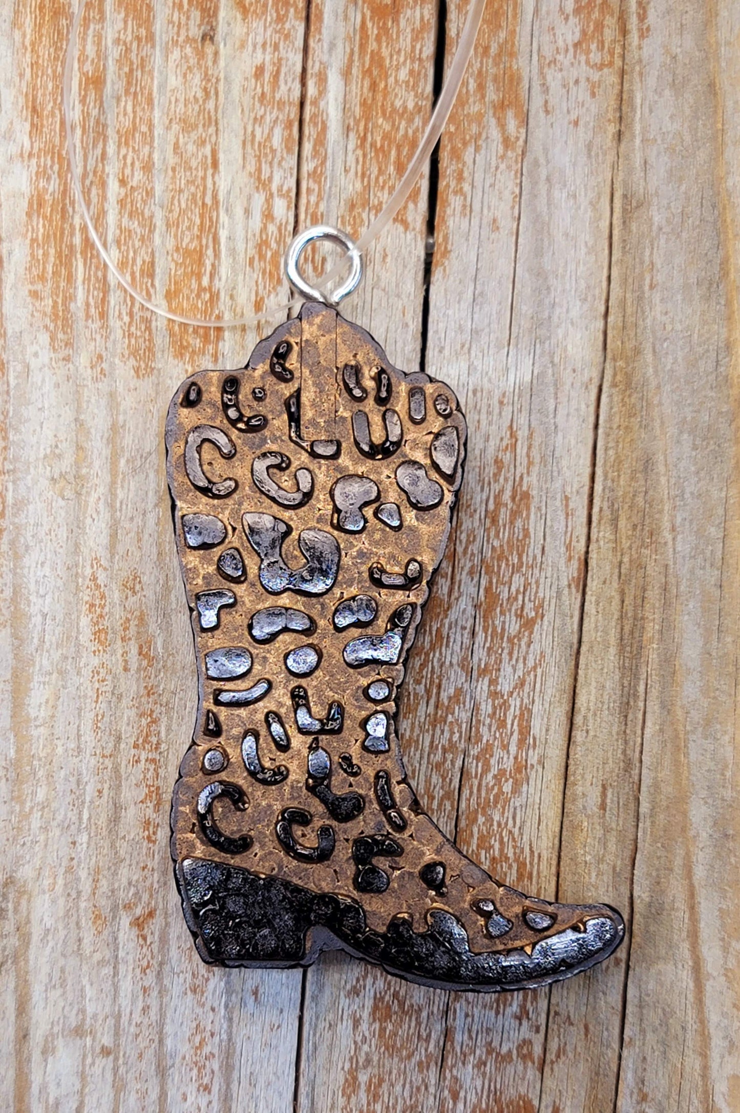 Cheetah Print Cowboy Boot Freshie