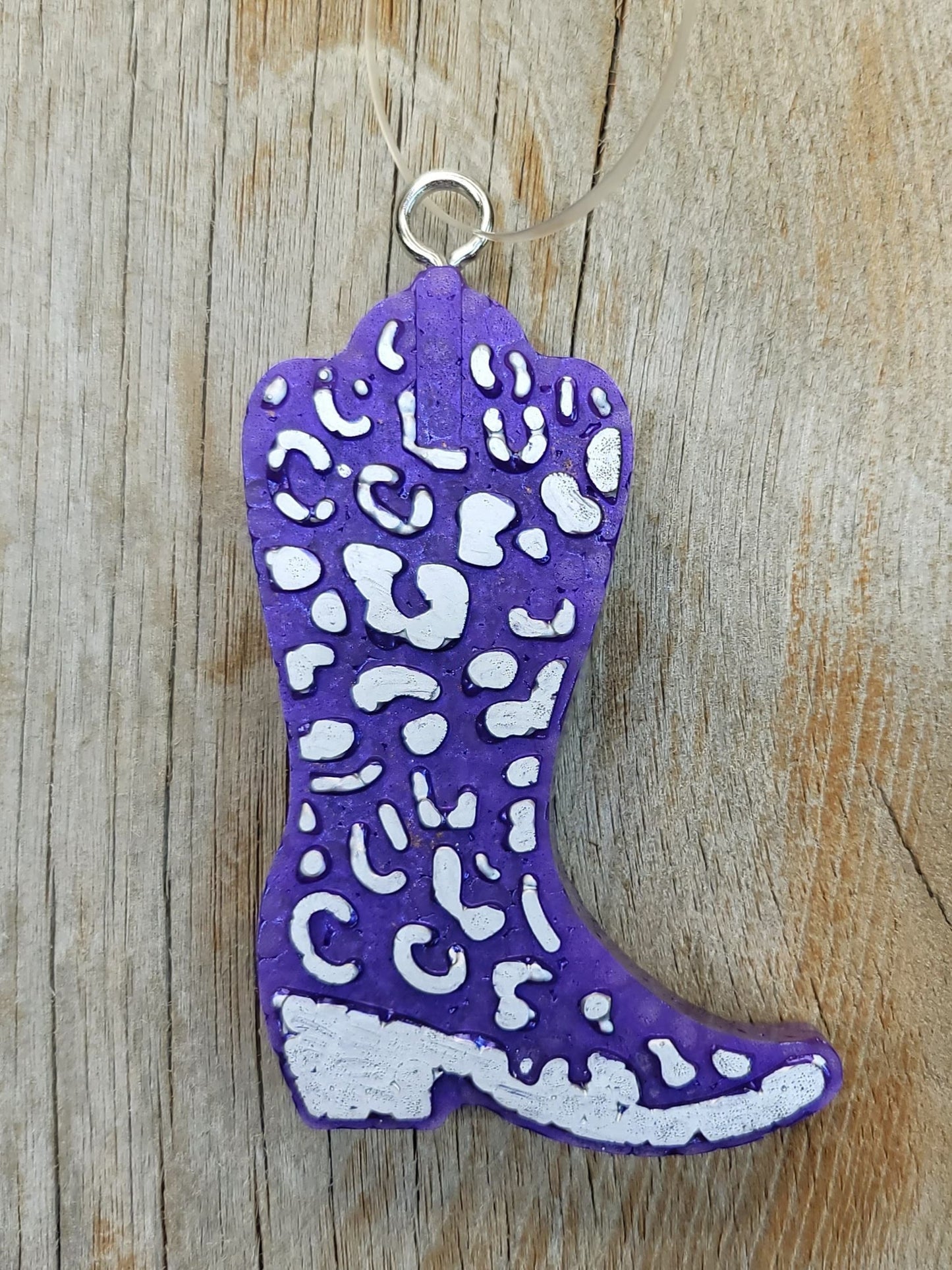 Cheetah Print Cowboy Boot Freshie