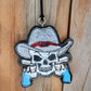 Cowboy Skull with Guns Freshie