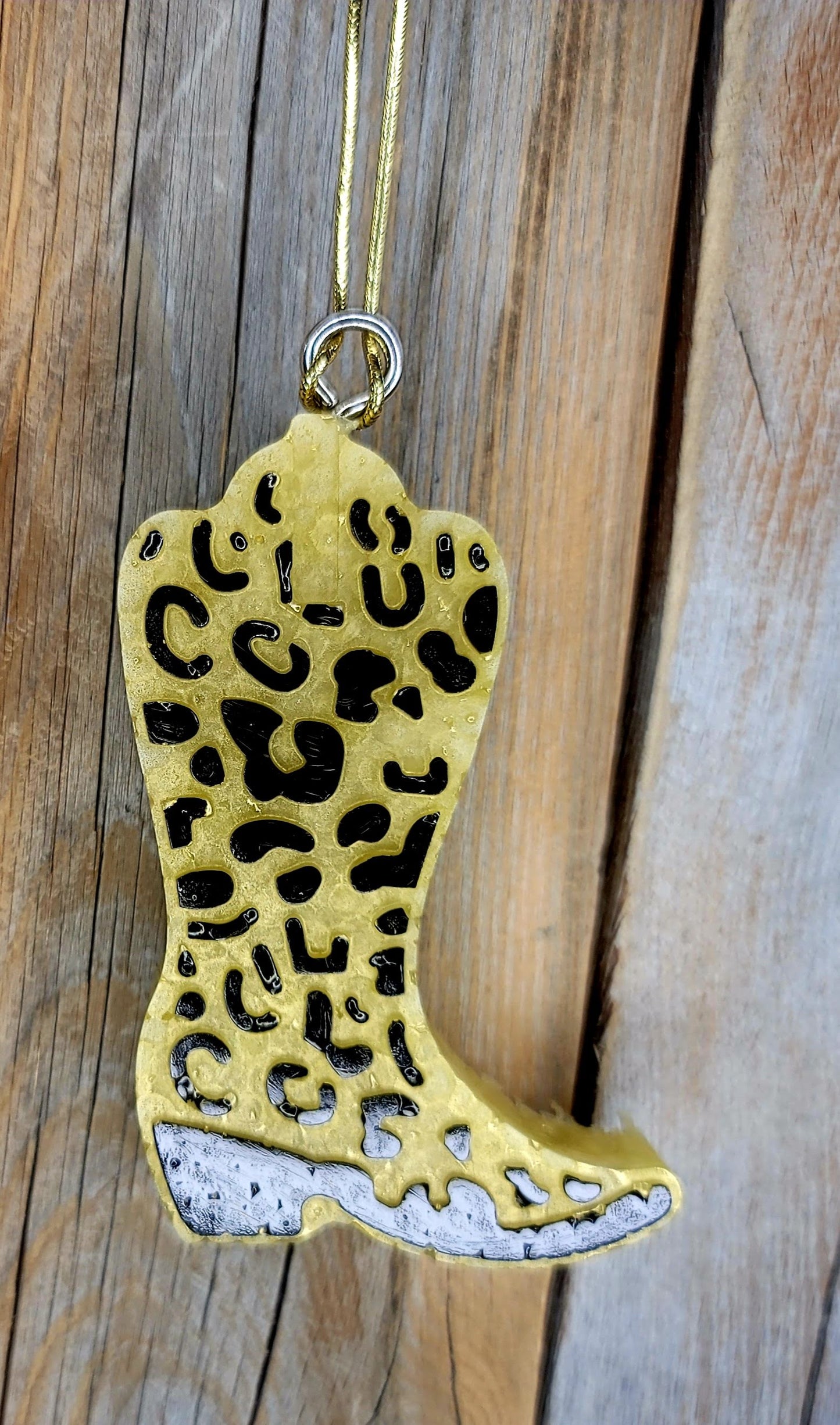 Cheetah Print Cowboy Boot Freshie